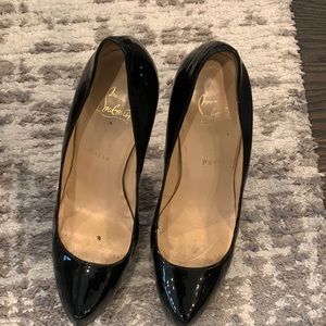 Christian Louboutin  Platform Patent Leather Pumps
